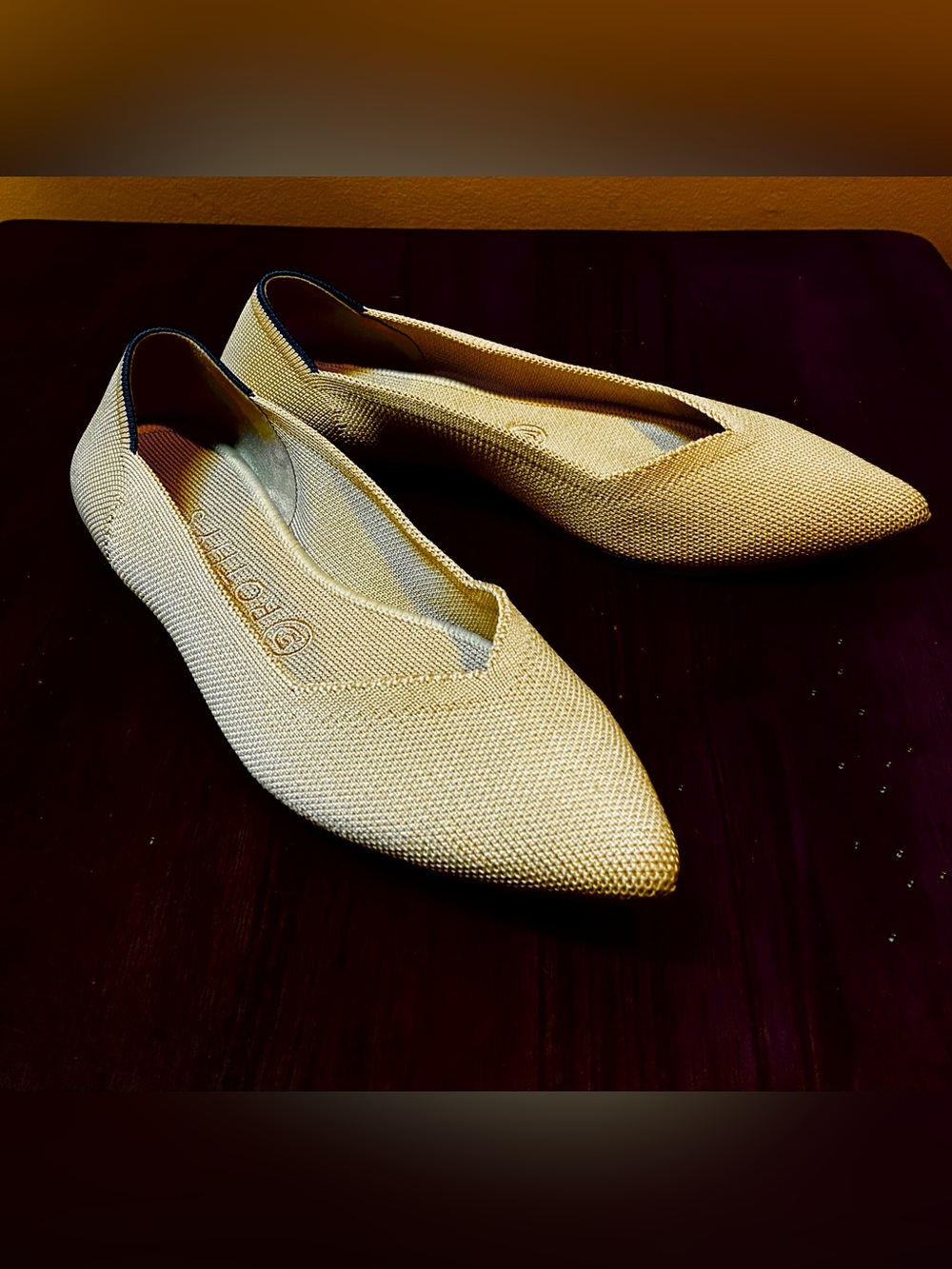 Rothy’s The Point Flats, Tan, size 8.5
